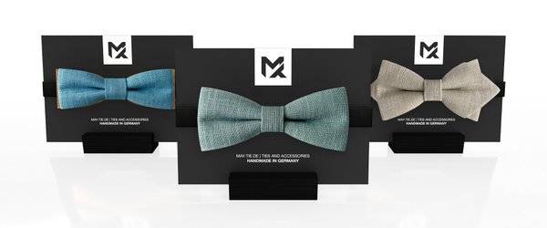 MAY-TIE Linen Bow Tie Made in Germany