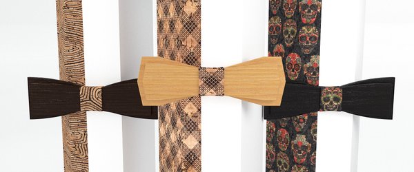 MAY-TIE Wooden Bow-Ties