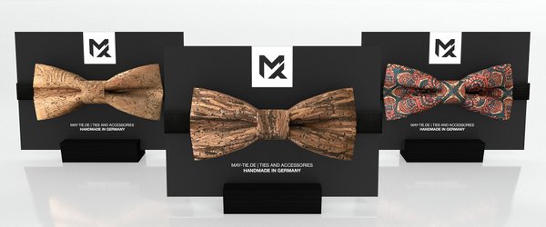 MAY-TIE Men's Cork Bow Ties