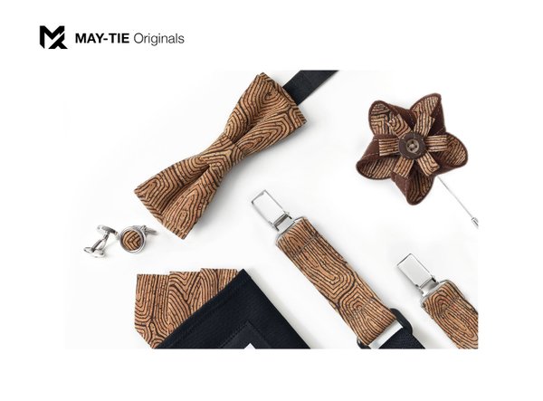 MAY-TIE cork bow tie | Slim Shape | style: Kambium
