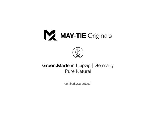 MAY-TIE BlackLine Fliege aus Seide | Schwarz | Premium Teardrop