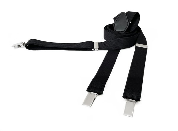 MAY-TIE suspenders | Y-Shape | style: Basics black