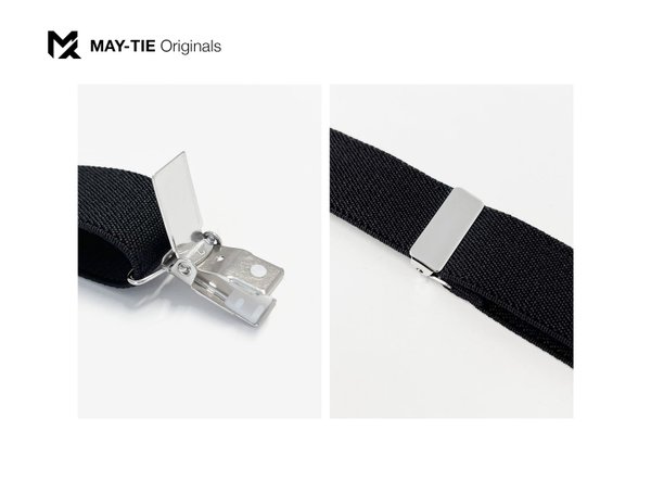 MAY-TIE Suspenders | Y-Shape | Style: Basics